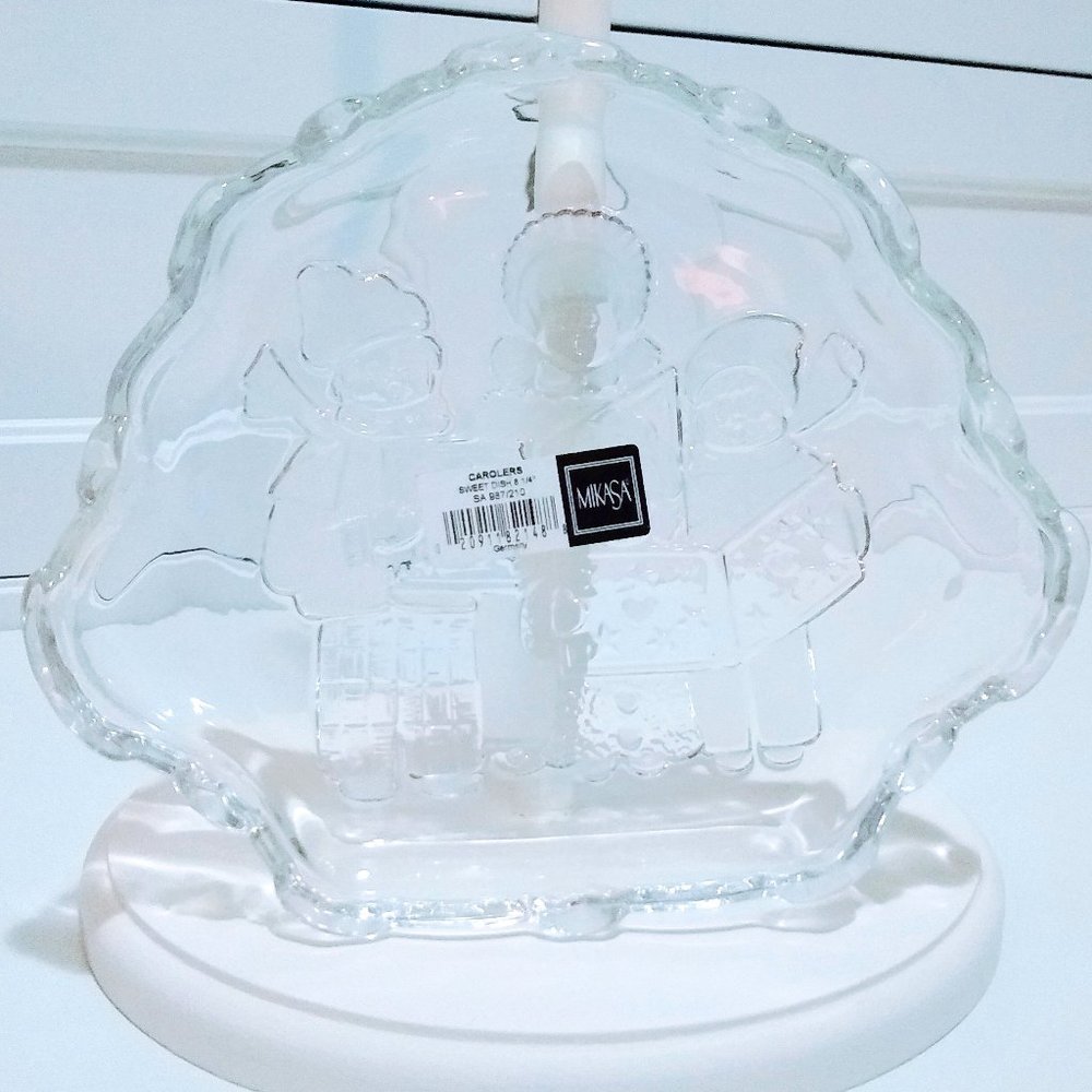 MIKASA Crystal Carolers Sweet Dish - Picture 3 of 9